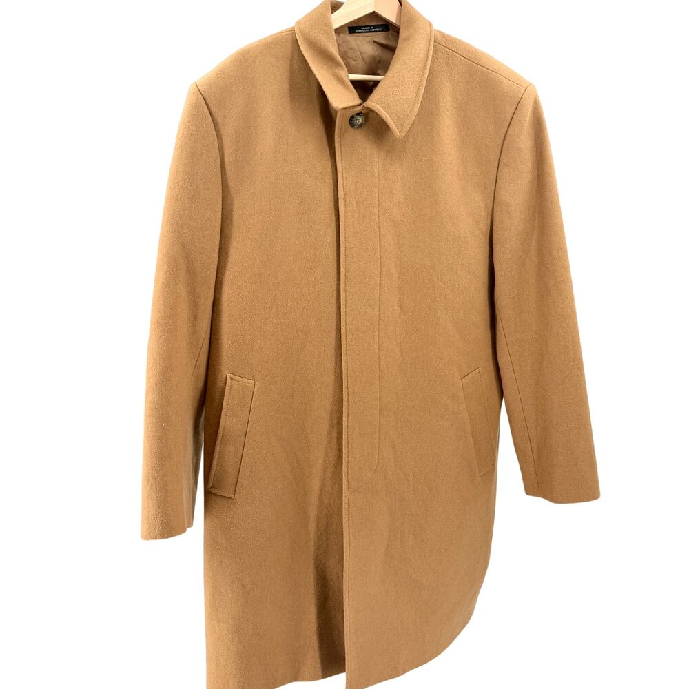 Vintage 90s Towne by London Fog Camel Classic Menswear Overcoat